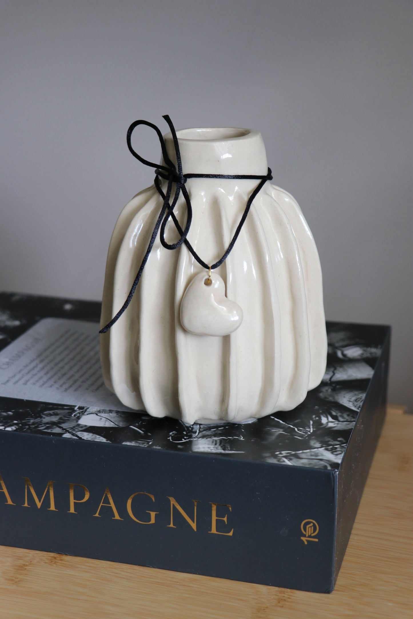 Ceramic heart pendant