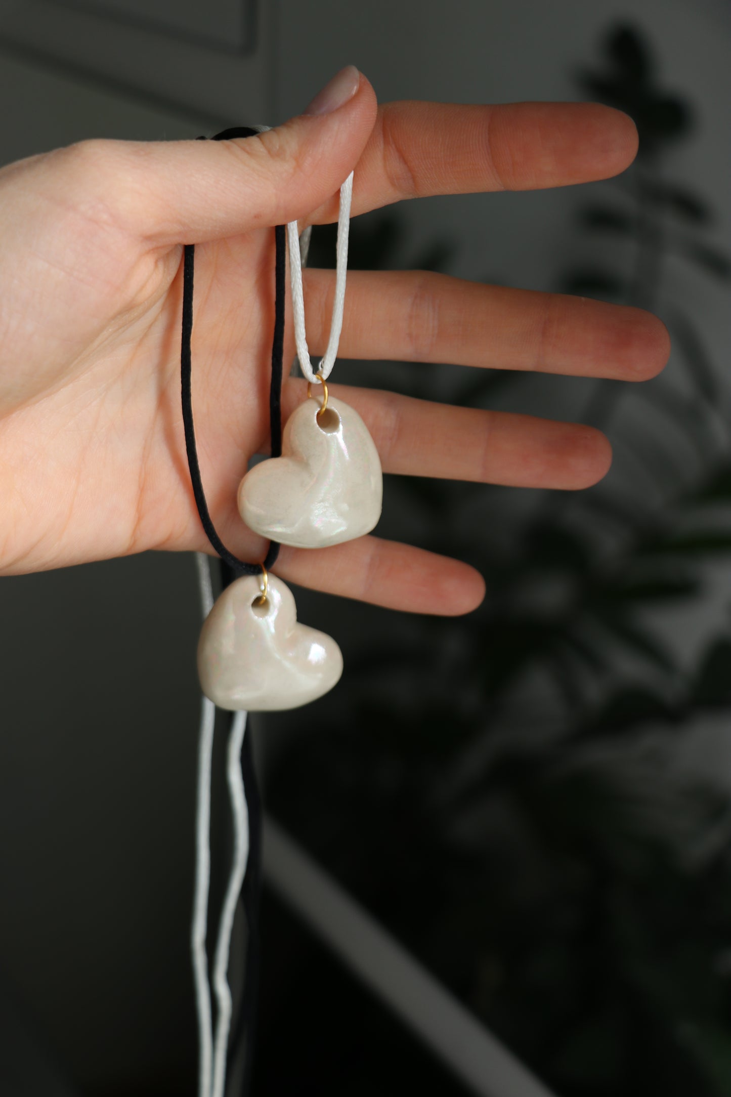 Ceramic heart pendant